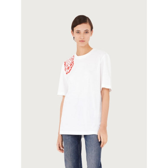 Jaguar Print T-Shirt - White