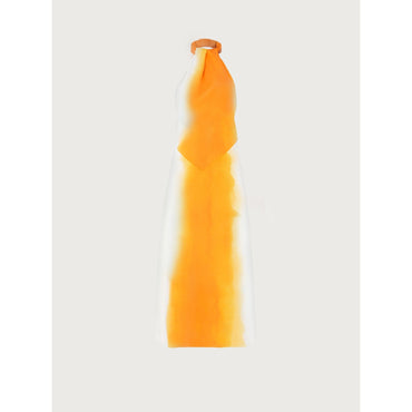Sunset Print Dress - Ladies - Orange