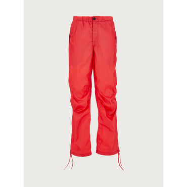 Drawstring Cargo Pants - Men - Red