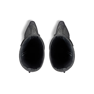 Biker Boot Mix Leat/Tpu - Black