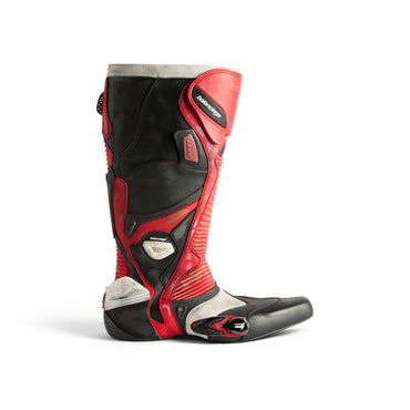 Biker Boot Mix Leat/Tpu - Red/Wht/Black