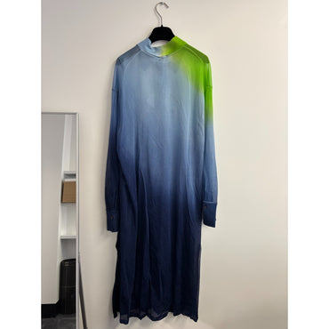 Long Silk Cardigan - Ladies - Blue