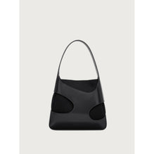 Small Shoulder Bag with Cut-Out Detailing - Black