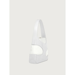 Small Shoulder Bag with Cut-Out Detailing - Optic White