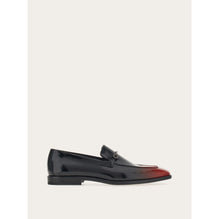 Moccasin With Gancini Ornament - Men - Black/Flame Red