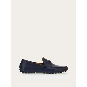 Driver With Gancini Ornament - Men - Marine Blue/Cookie