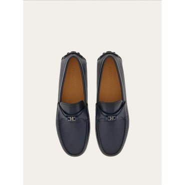 Driver With Gancini Ornament - Men - Marine Blue/Cookie