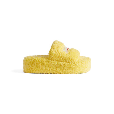 Furry Platform Towel/Polit - Yellow/Wht/Red
