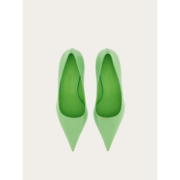 Eva Pump - Patent Calfskin - Lime Green