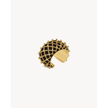 Byzance Bumpy Bracelet - Dore/Crystal/Montana