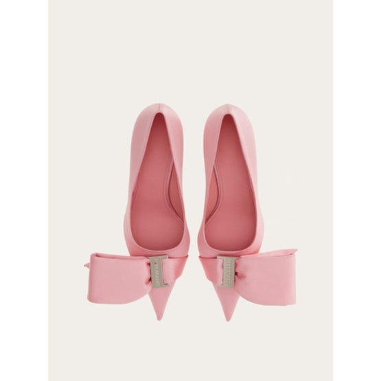 Mule with Asymmetric Bow - Pink