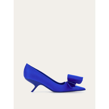 Mule With Asymmetric Bow - Ladies - Electric Blue