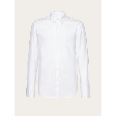 Long Sleeved Sports Shirt - Men - Optic White