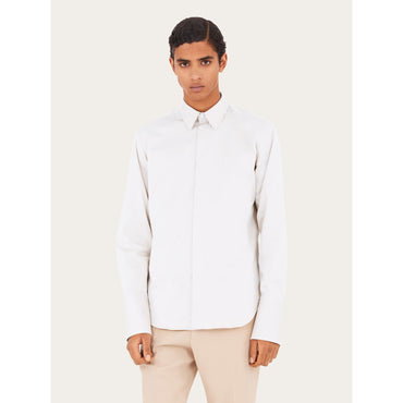 Long Sleeved Sports Shirt - Men - Optic White