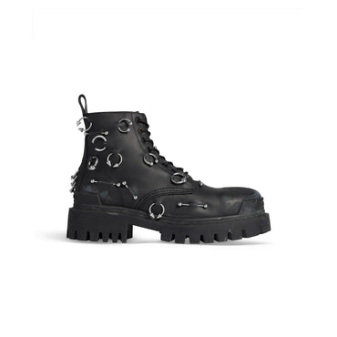 Strike Bootie Leath/Pierc - Black/Silver