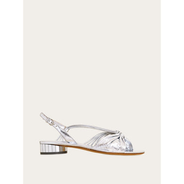 Sandal With Mirrored Heels - Ladies - Silver