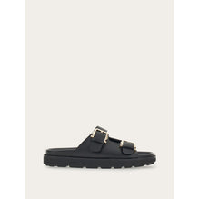 Double-Strap Sandal - Calfskin - Black