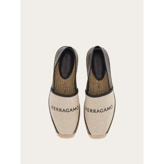 Canvas Espadrilles - Natural/Black