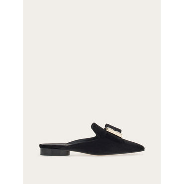 Double-Bow Mule With Crystals - Ladies - Black