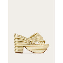 Sandal With Sculptural Platform - Ladies - Platinum