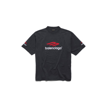 Medium Fit T-Shirt - Fade Black/Red/White