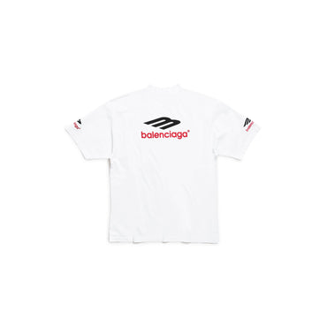 Medium Fit T-Shirt - White/Black/Red