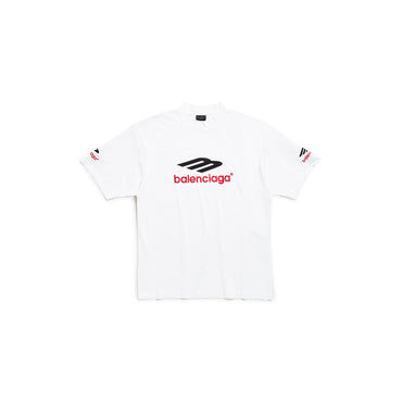 Medium Fit T-Shirt - White/Black/Red