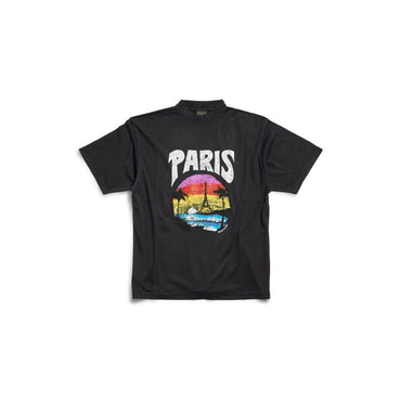 Medium Fit T-Shirt - Faded Black/White