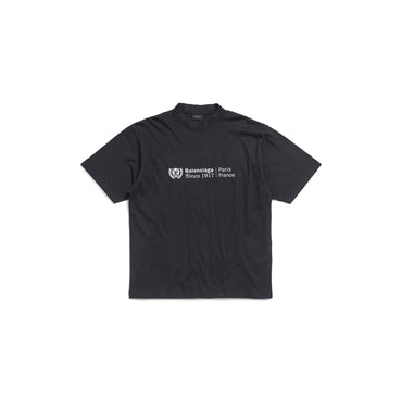 Medium Fit T-Shirt - Washed Black/White