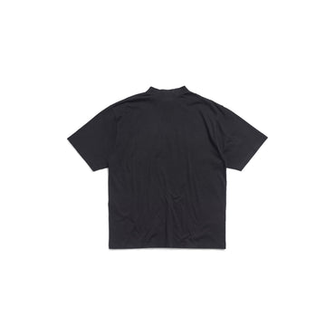 Medium Fit T-Shirt - Washed Black/White
