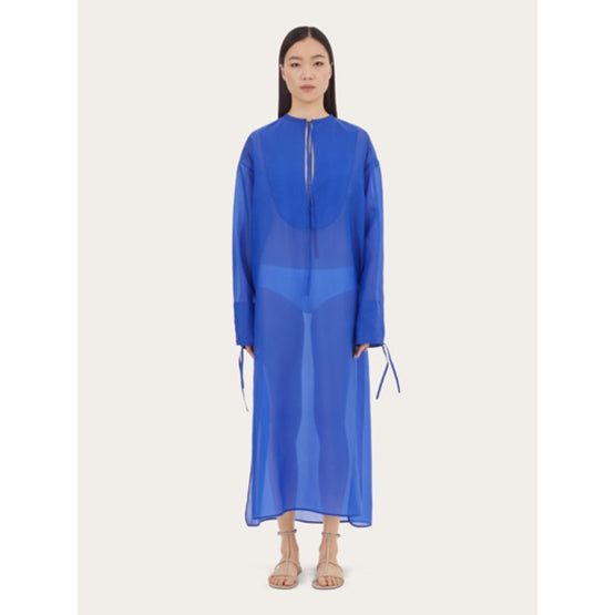 Organza Kaftan - Lapis Lazuli