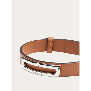 Bracelet With Gancini Ornament - Men - Tan