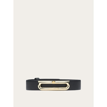 Bracelet With Gancini Ornament - Men - Black/Gold