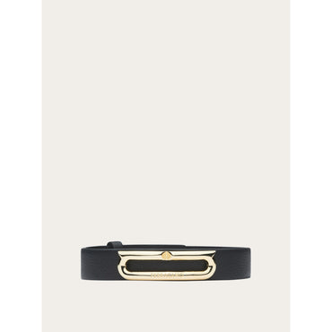 Bracelet With Gancini Ornament - Men - Black/Gold