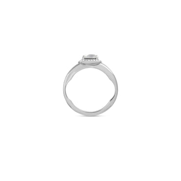 Maxi Solitaire Ring - Silver/Crystal