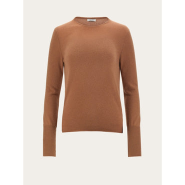 Round Neck Sweater - Ladies - Beige