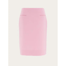 Straight Wool Skirt - Bubble Gum