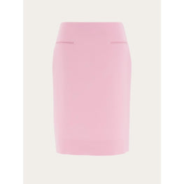 Straight Wool Skirt - Bubble Gum