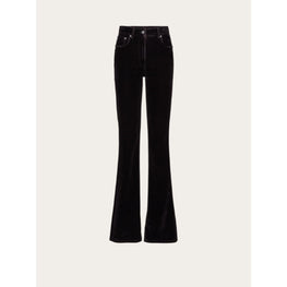 5 Pocket Velvet Trousers - Black