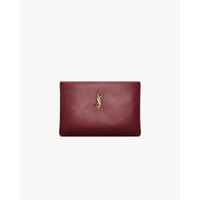 Small Zipped Pouch - Dark Bordeaux