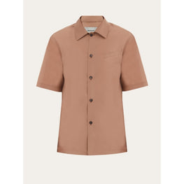 Short Sleeved Over Shirt - Beige