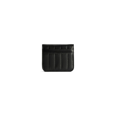 Monaco Flap Coin Card Holder - Black