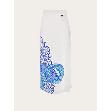 Long Viscose Skirt - Lapis Lazuli