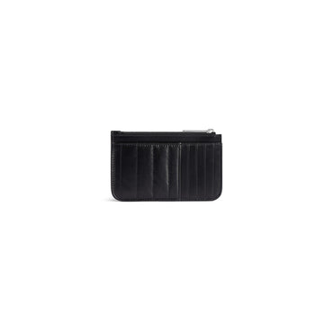 Monaco Long Coin Card Holder - Black