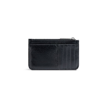 Monaco Long Coin Card Holder - Black