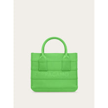 Small Tote Bag with Signature - Lime Green