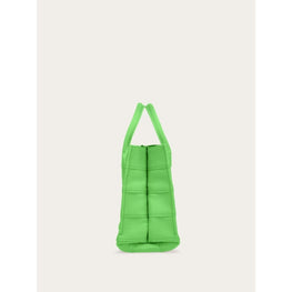 Small Tote Bag with Signature - Lime Green