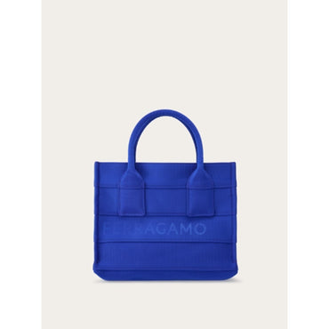 Small Tote Bag with Signature - Lapis Lazuli