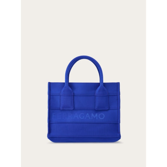 Small Tote Bag with Signature - Lapis Lazuli