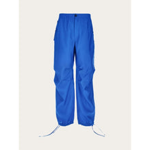 Wide Leg Organza Trouser - Lapis Lazuli